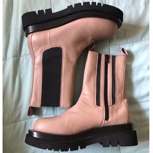 Jeffrey Campbell tanked Chelsea boot in taupe